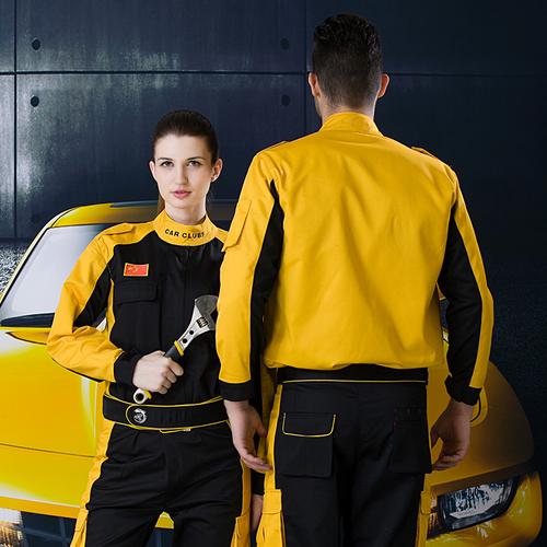 男女秋季长袖新款工作服套装安顺汽修服洗车汽车美容服工厂车间