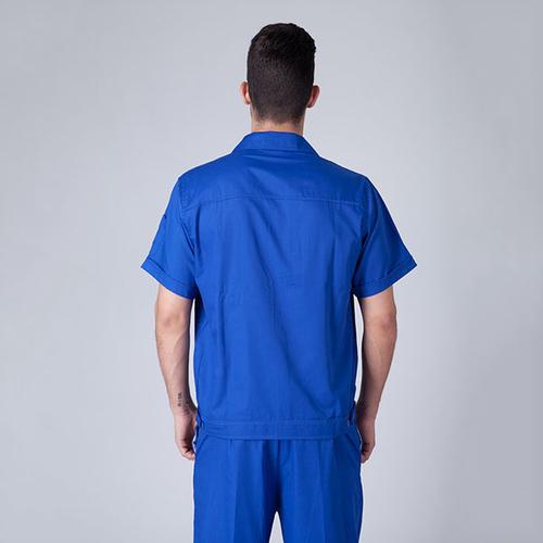 横沥半袖工服男汽车美容工作服短袖水电工服装修工服工厂厂服套装